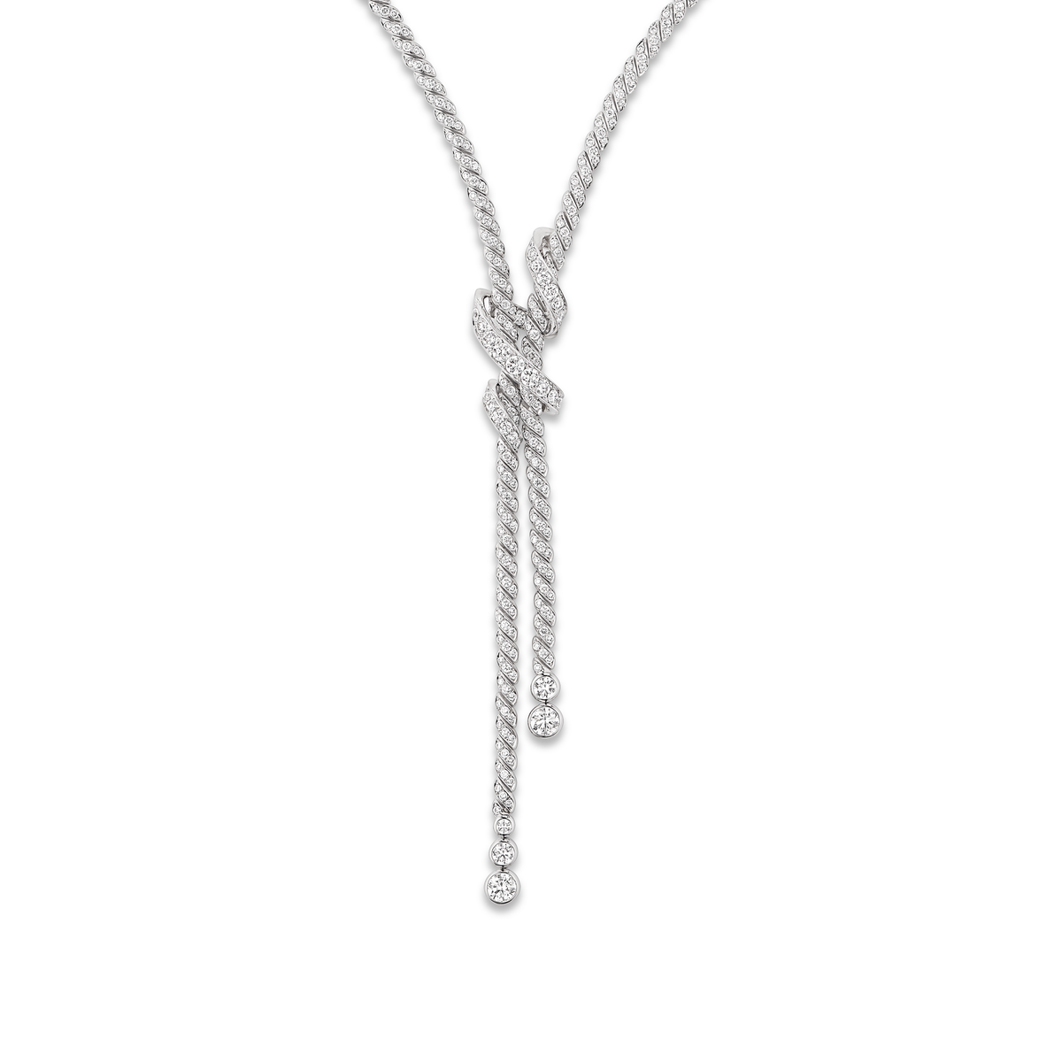 CHAUMET - Torsade de Chaumet旋爱 - 项链 - 白金项链，钻石 - 084349