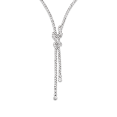 CHAUMET - TORSADE DE CHAUMET - COLLIER - Collier en or blanc, diamants - 084349