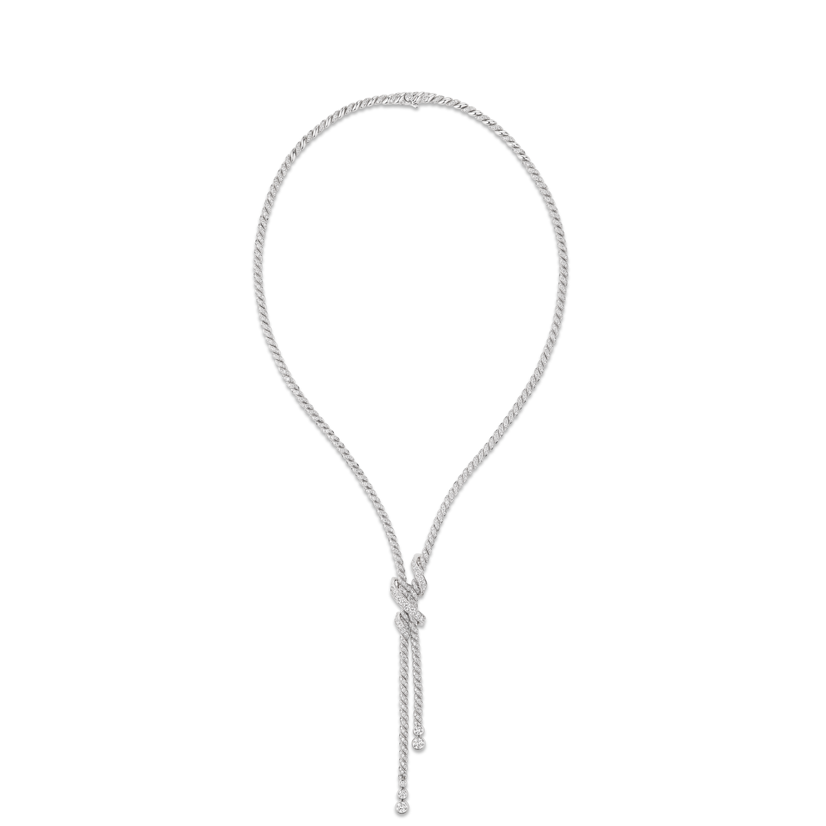 CHAUMET - TORSADE DE CHAUMET - COLLIER - Collier en or blanc, diamants - 084349