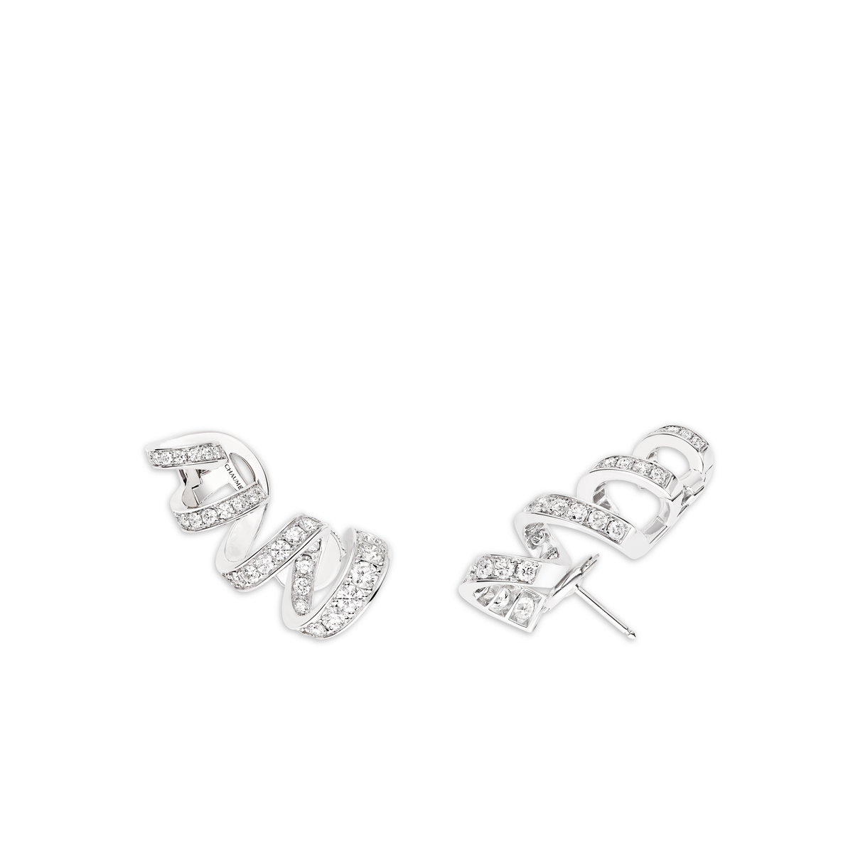 CHAUMET - Torsade de Chaumet旋爱 - 耳环 - 白金耳环，钻石 - 084357