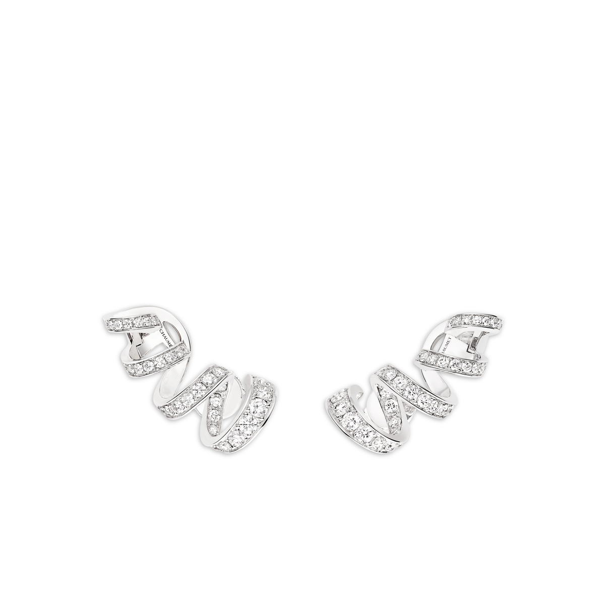 CHAUMET - Torsade de Chaumet旋爱 - 耳环 - 白金耳环，钻石 - 084357