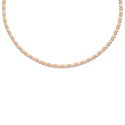 CHAUMET - BEE DE CHAUMET - COLLIER - Collier en or rose, diamants - 084399