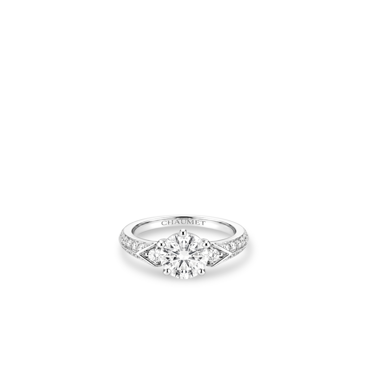 CHAUMET - Joséphine约瑟芬 - 戒指 - 铂金钻戒，2克拉钻石，钻石 - 084432