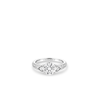 CHAUMET - Joséphine约瑟芬 - 戒指 - 铂金钻戒，2克拉钻石，钻石 - 084432