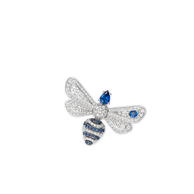 CHAUMET - Bee de Chaumet蜂格 - 胸针 - 白金胸针，蓝宝石和钻石 - 084447