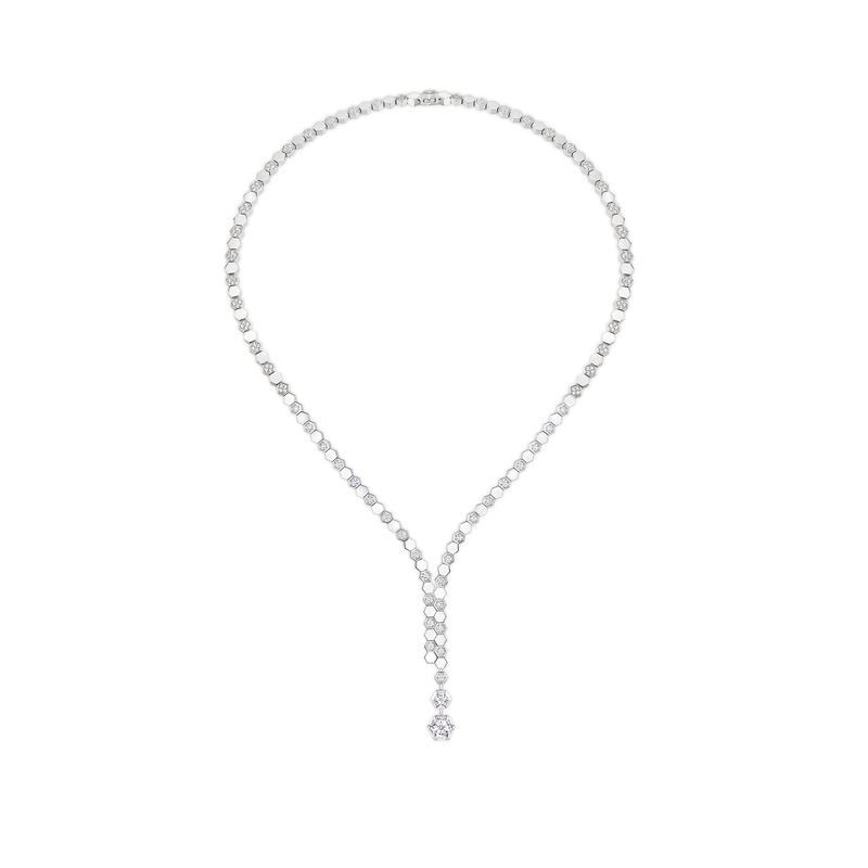 CHAUMET - BEE DE CHAUMET - NECKLACE - White gold necklace, 1.50-carat diamonds, diamonds - 084458