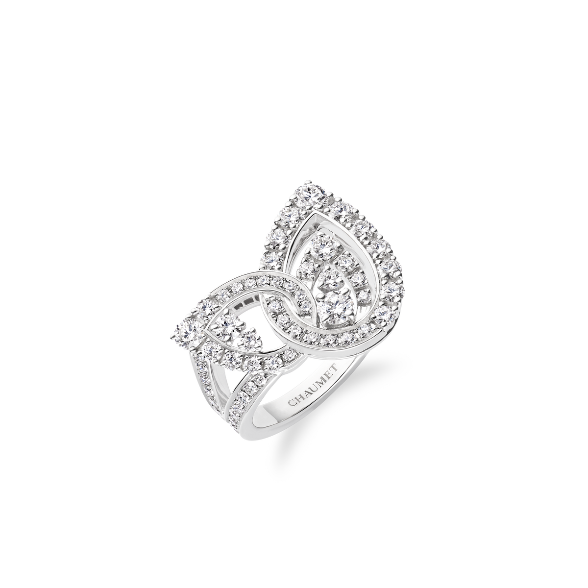 CHAUMET - JOSÉPHINE - BAGUE - Bague en or blanc, diamants - 084733