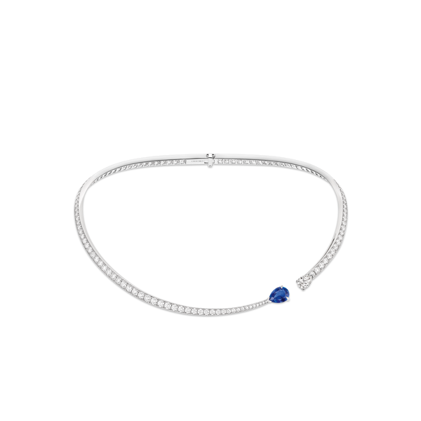 CHAUMET - JOSÉPHINE - RING - White gold ring, sapphire and diamonds - 084745