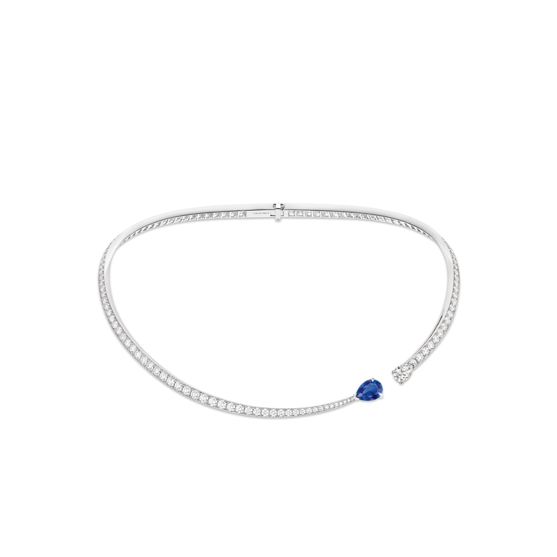 CHAUMET - Joséphine - 項鏈 - 18K白金項鏈，藍寶石和鑽石 - 084746