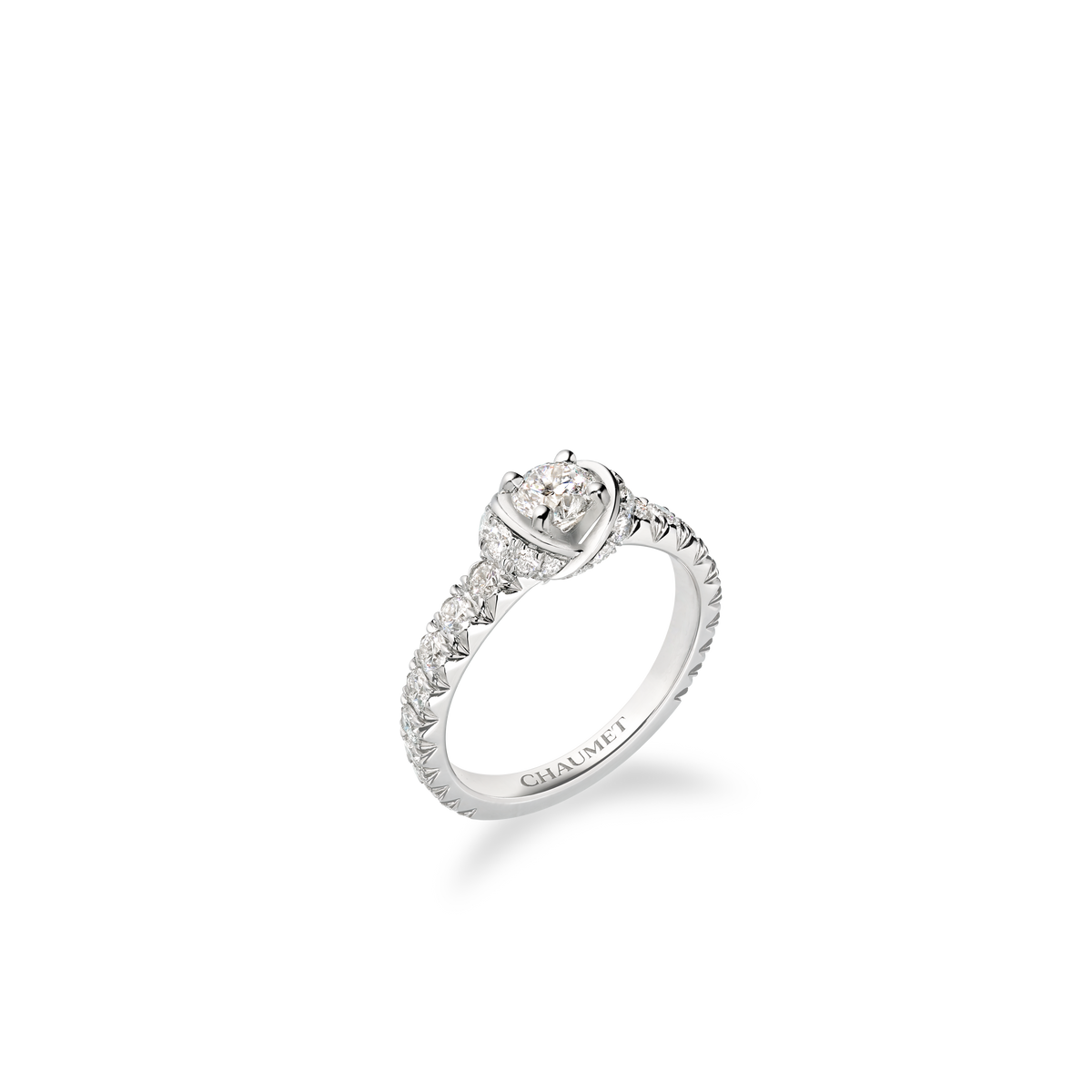 CHAUMET - LIENS - BAGUE - Solitaire en platine, diamant 0.30 carat, diamants - 084861