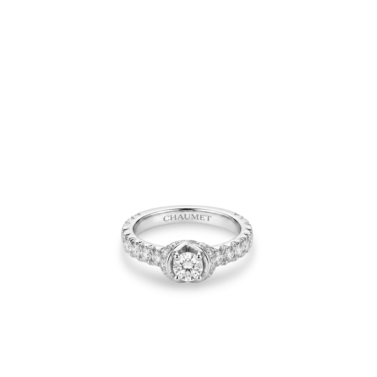 CHAUMET - LIENS - BAGUE - Solitaire en platine, diamant 0.30 carat, diamants - 084861