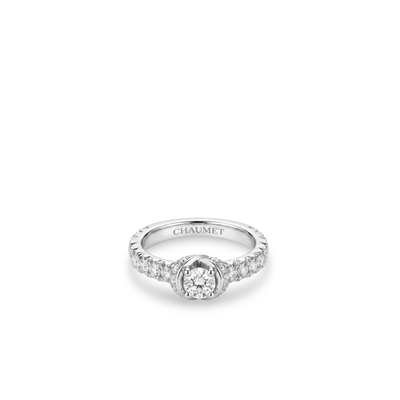 CHAUMET - LIENS - BAGUE - Solitaire en platine, diamant 0.30 carat, diamants - 084861