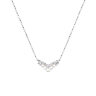 CHAUMET - JOSÉPHINE - PENDANT - White gold pendant, pearls and diamonds - 084966