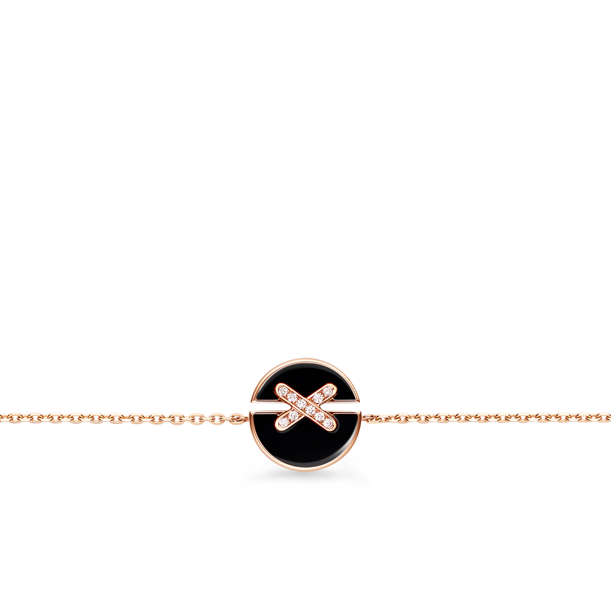 CHAUMET - Liens缘系·一生 - 手链 - 玫瑰金手链，缟玛瑙和钻石 - 084999