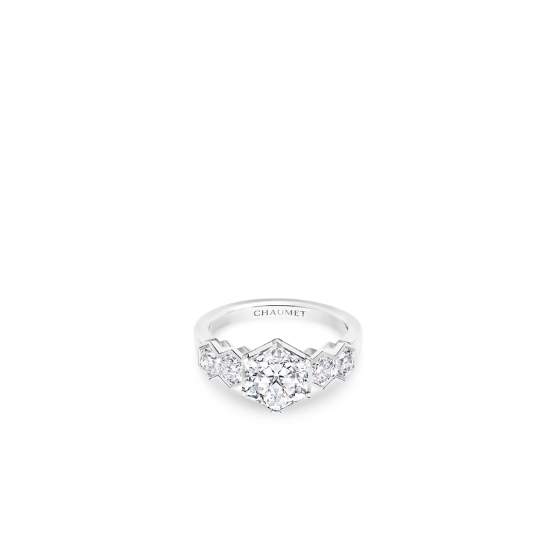 CHAUMET - BEE DE CHAUMET - RING - White gold solitaire ring, 2-carat diamond, diamonds - 085002