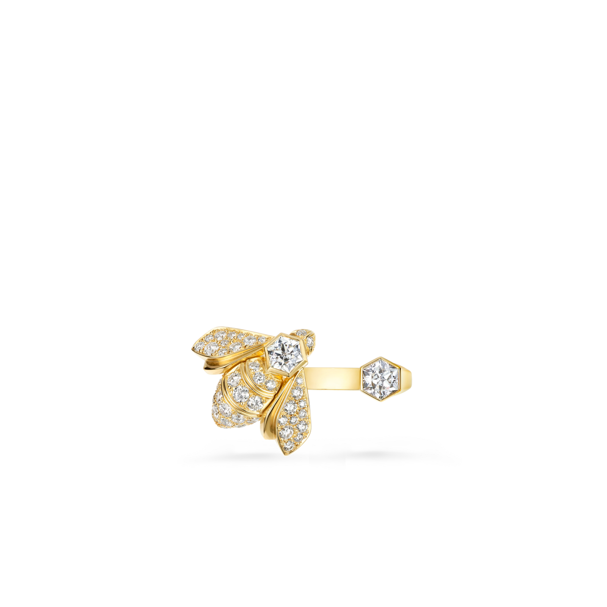 CHAUMET - BEE DE CHAUMET - RING - Yellow gold ring, diamonds - 085065