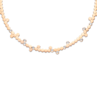CHAUMET - BEE DE CHAUMET - COLLIER - Collier en or rose, diamants - 085089