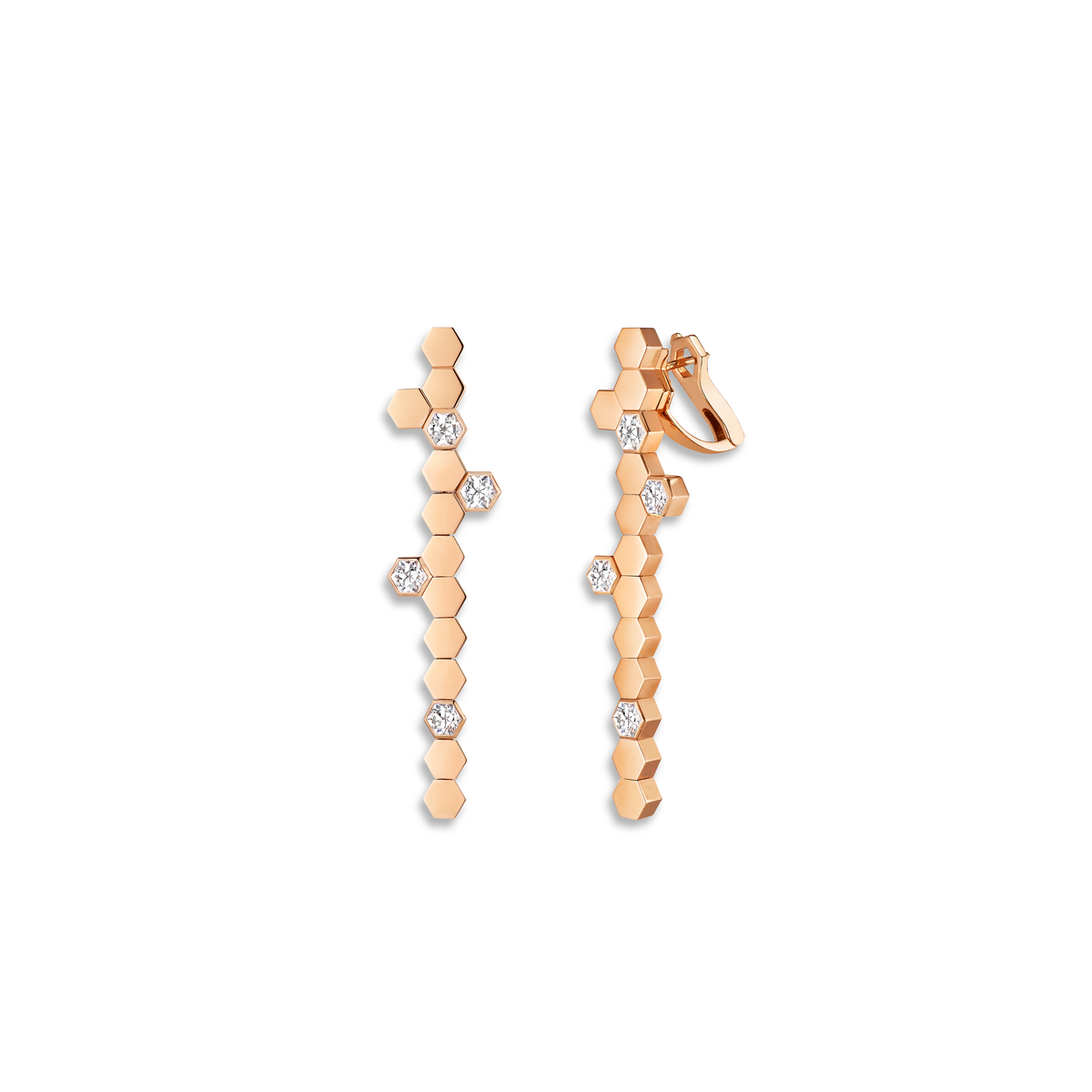 CHAUMET - بي دو شوميه - أقراط - أقراط من الذهب الوردي، ألماس - 085090
