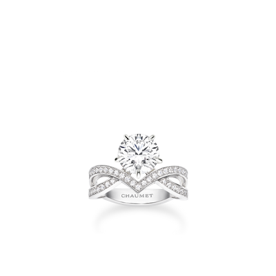 CHAUMET - JOSÉPHINE - BAGUE - Solitaire en platine, diamant 2 carats, diamants - 085110