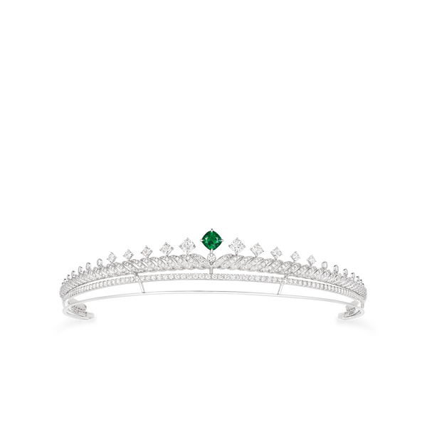 CHAUMET - تورساد دو شوميه - خاتم - خاتم من الذهب الأبيض، حجر زمرّد وألماس - 085159