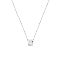 Pendentif en or blanc, petit modèle, diamants