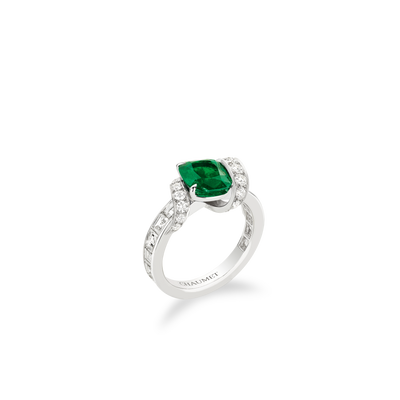 CHAUMET - تورساد دو شوميه - خاتم - خاتم من الذهب الأبيض، حجر زمرّد وألماس - 085159