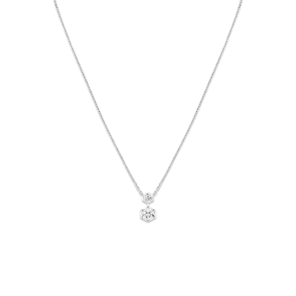 CHAUMET - BEE DE CHAUMET - PENDENTIF - Pendentif en or blanc, diamants 0.70 carat