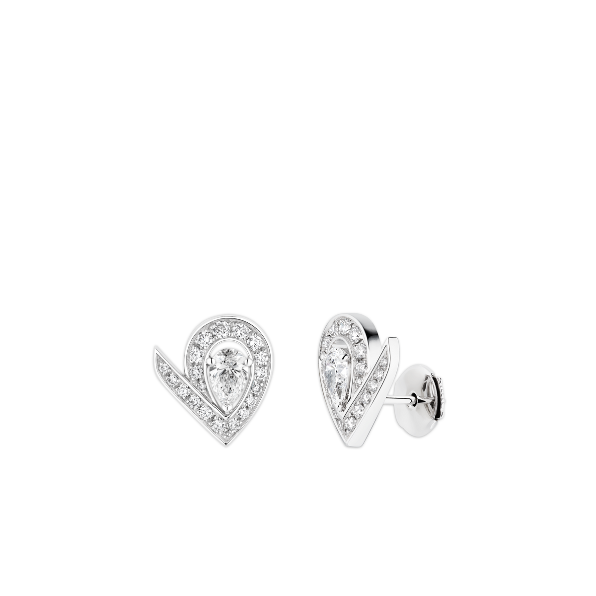 CHAUMET - Joséphine - 耳環 - 18K白金耳環，鑽石 - 085189