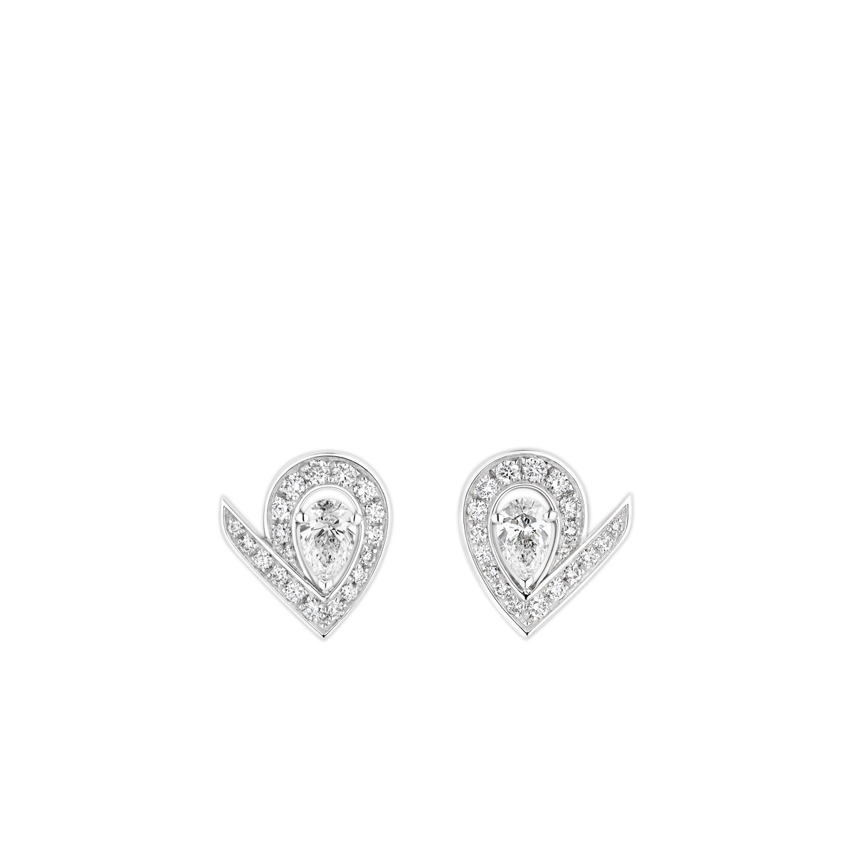 CHAUMET - Joséphine约瑟芬 - 耳环 - 白金耳环，钻石 - 085189