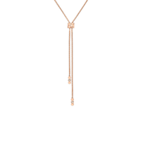 Pendentif en or rose, diamants