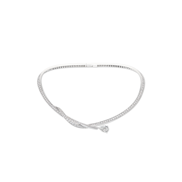 CHAUMET - LIENS - BOUCLES D'OREILLES - Boucles d'oreilles en or blanc, diamants - 085221