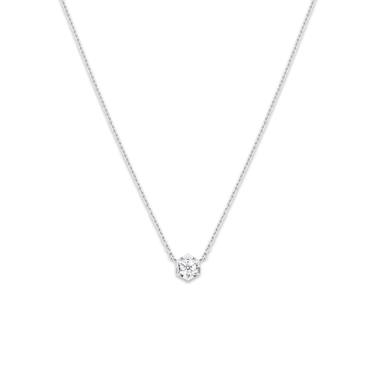 CHAUMET - Bee de Chaumet蜂格 - 项链 - 白金吊坠，0.30克拉钻石 - 085242