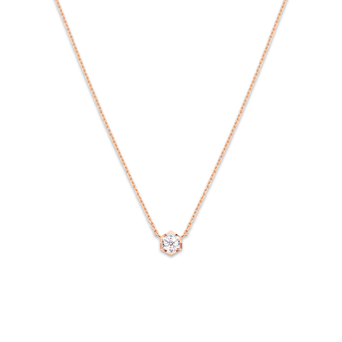 CHAUMET - Bee de Chaumet蜂格 - 项链 - 玫瑰金吊坠，0.30克拉钻石 - 085243