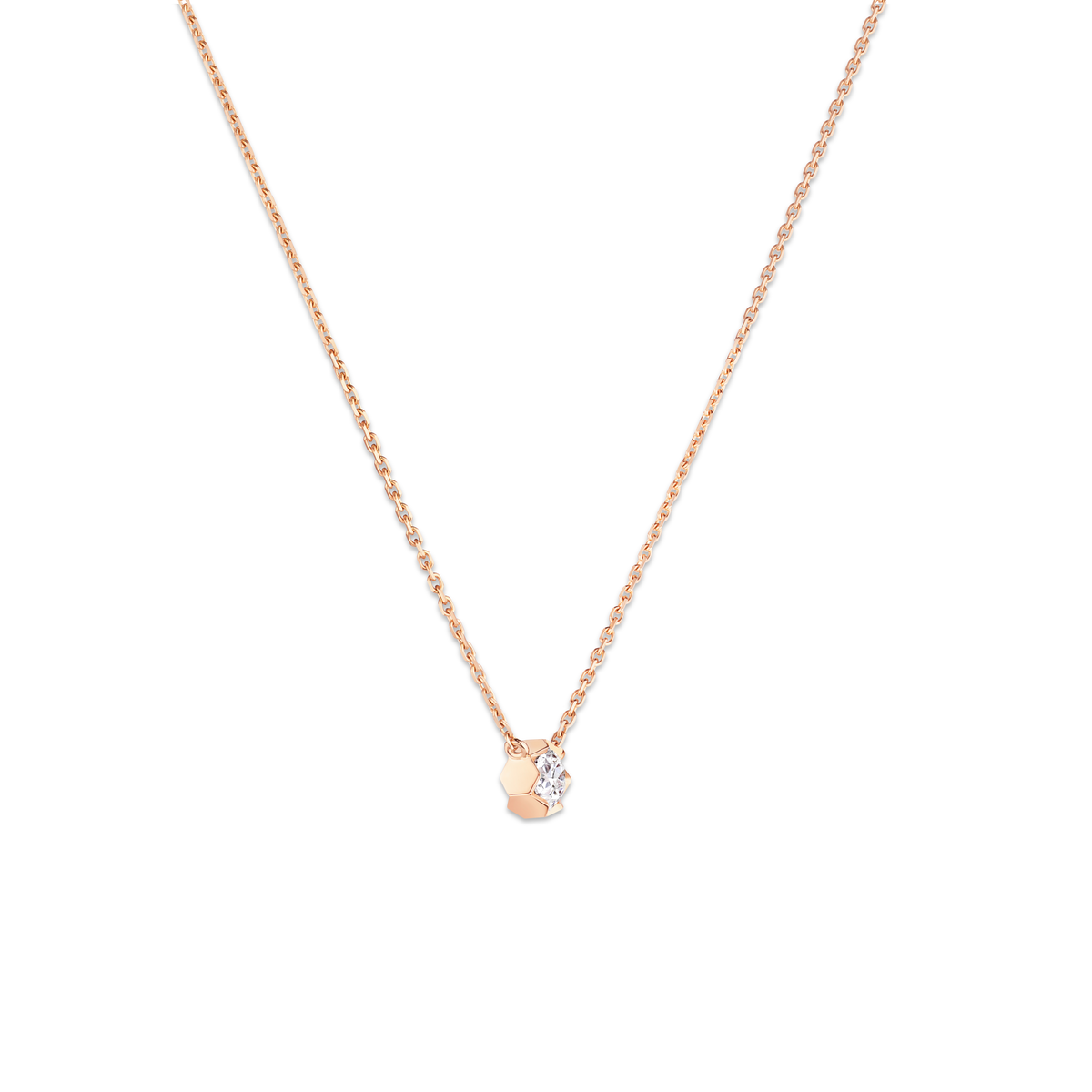 CHAUMET - Bee de Chaumet蜂格 - 项链 - 玫瑰金吊坠，0.30克拉钻石 - 085243