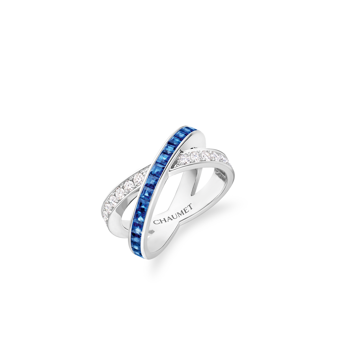 CHAUMET - LIENS - RING - White gold ring, sapphires and diamonds - 085254