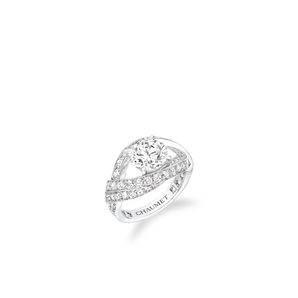 CHAUMET - LIENS - COLLIER - Collier en or blanc, saphirs et diamants - 085227