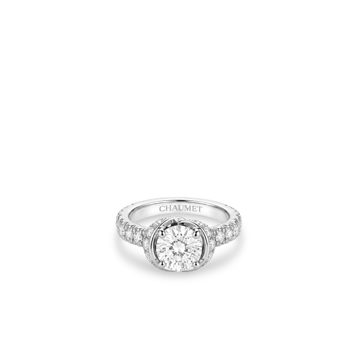 CHAUMET - Liens缘系·一生 - 戒指 - 铂金钻戒，0.50克拉钻石，钻石 - 085356