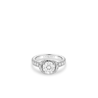 CHAUMET - Liens缘系·一生 - 戒指 - 铂金钻戒，0.50克拉钻石，钻石 - 085356
