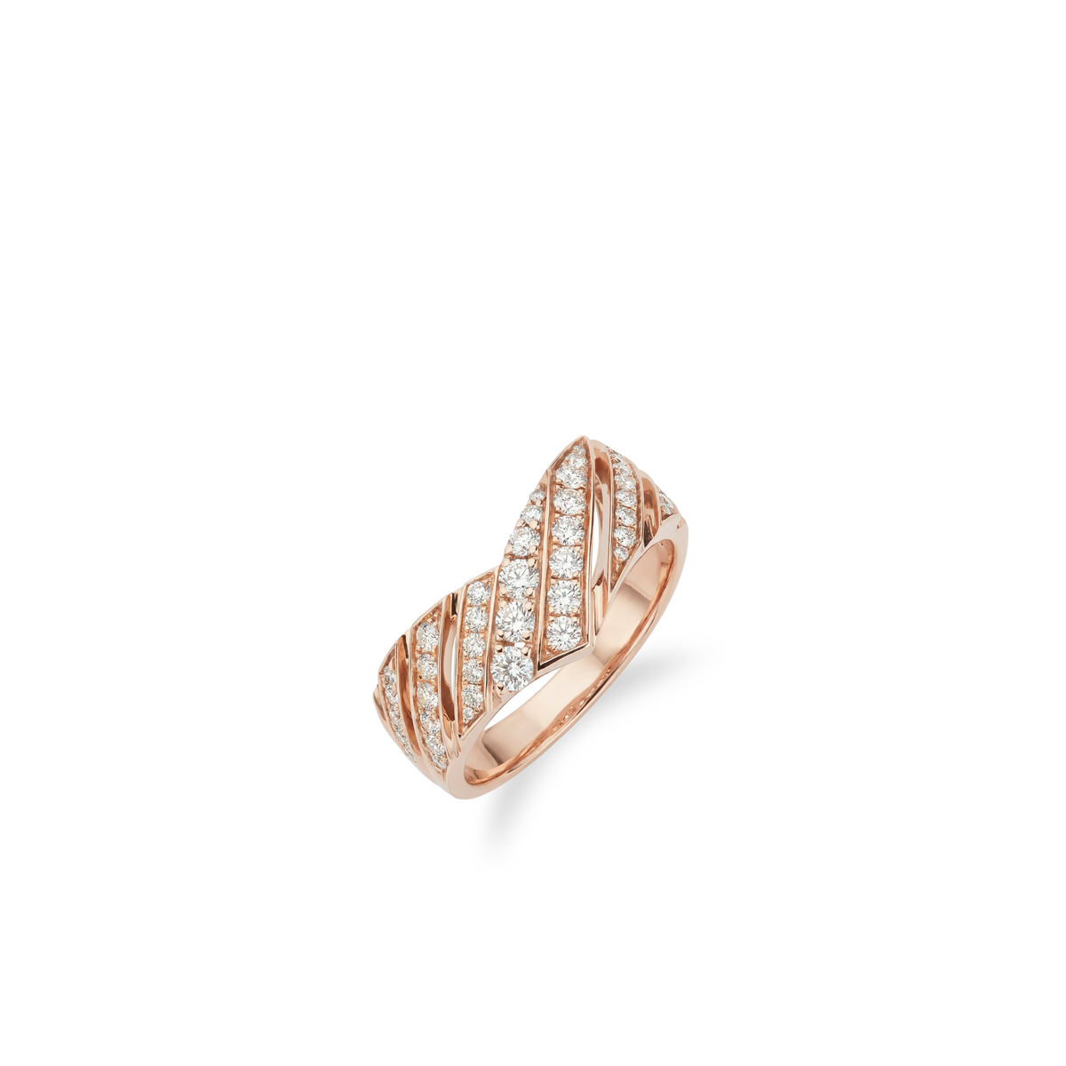 CHAUMET - JOSÉPHINE - RING - Rose gold ring, diamonds - 085357