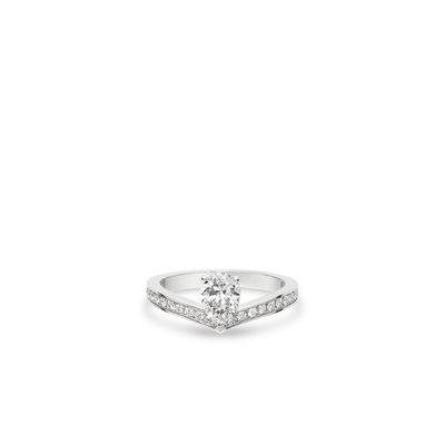 CHAUMET - JOSÉPHINE - RING - Platinum solitaire, 0.70 carat diamond, diamonds - 085360