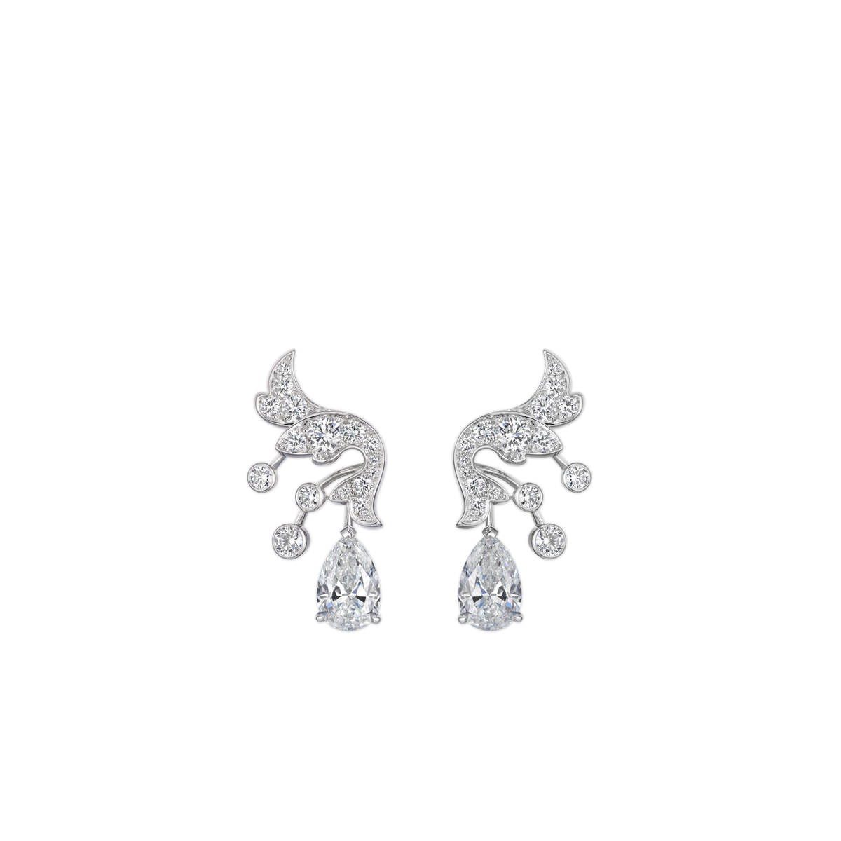 CHAUMET - 조세핀 - 이어링 - 화이트 골드 이어링, 다이아몬드 - 085378
