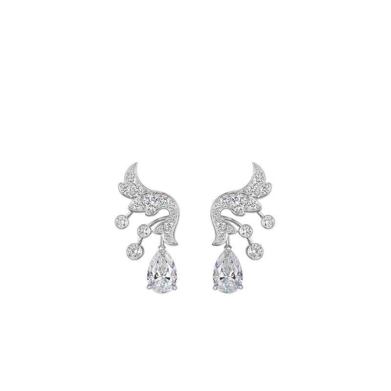 CHAUMET - JOSÉPHINE - EARRINGS - White gold earrings, diamonds - 085378