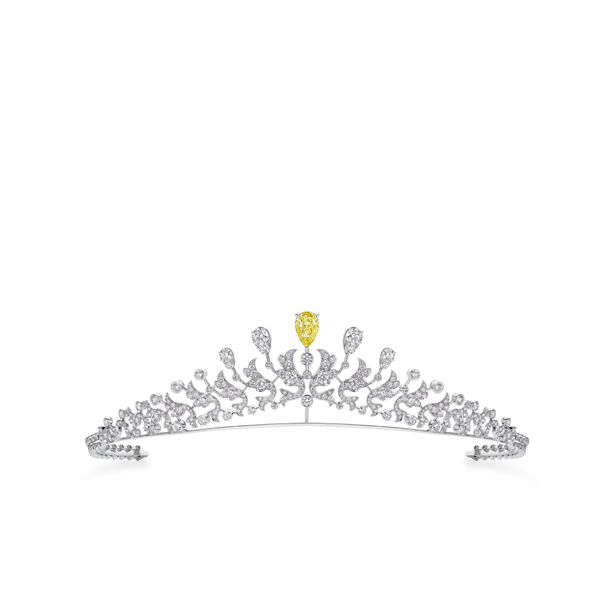 CHAUMET - Joséphine约瑟芬 - 饰物 - 白金冠冕，黄钻和钻石 - 085381