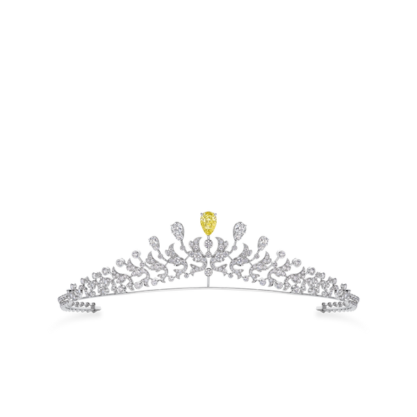 CHAUMET - جوزفين - خاتم - خاتم سوليتير بلاتينيوم، حجر ألماس أصفر 5 قيراط، ألماس - 083132