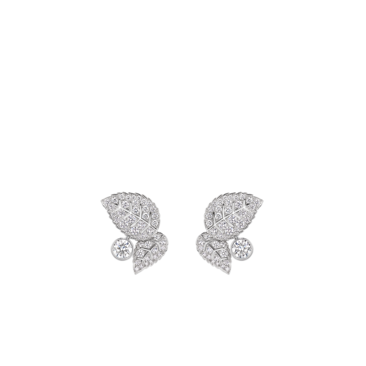 CHAUMET - MÉLODIE NACRÉE - BOUCLES D'OREILLES - Boucles d'oreilles en or blanc, diamants - 085384