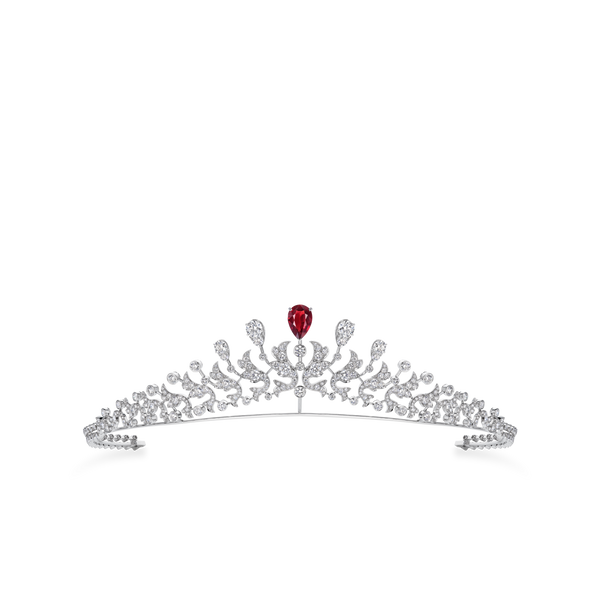 CHAUMET - JOSÉPHINE - RING - White gold ring, ruby and diamonds - 083515