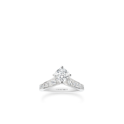 CHAUMET - JOSEPHINE - RING - Platinum solitaire ring, 1-carat diamond, diamonds - 085399