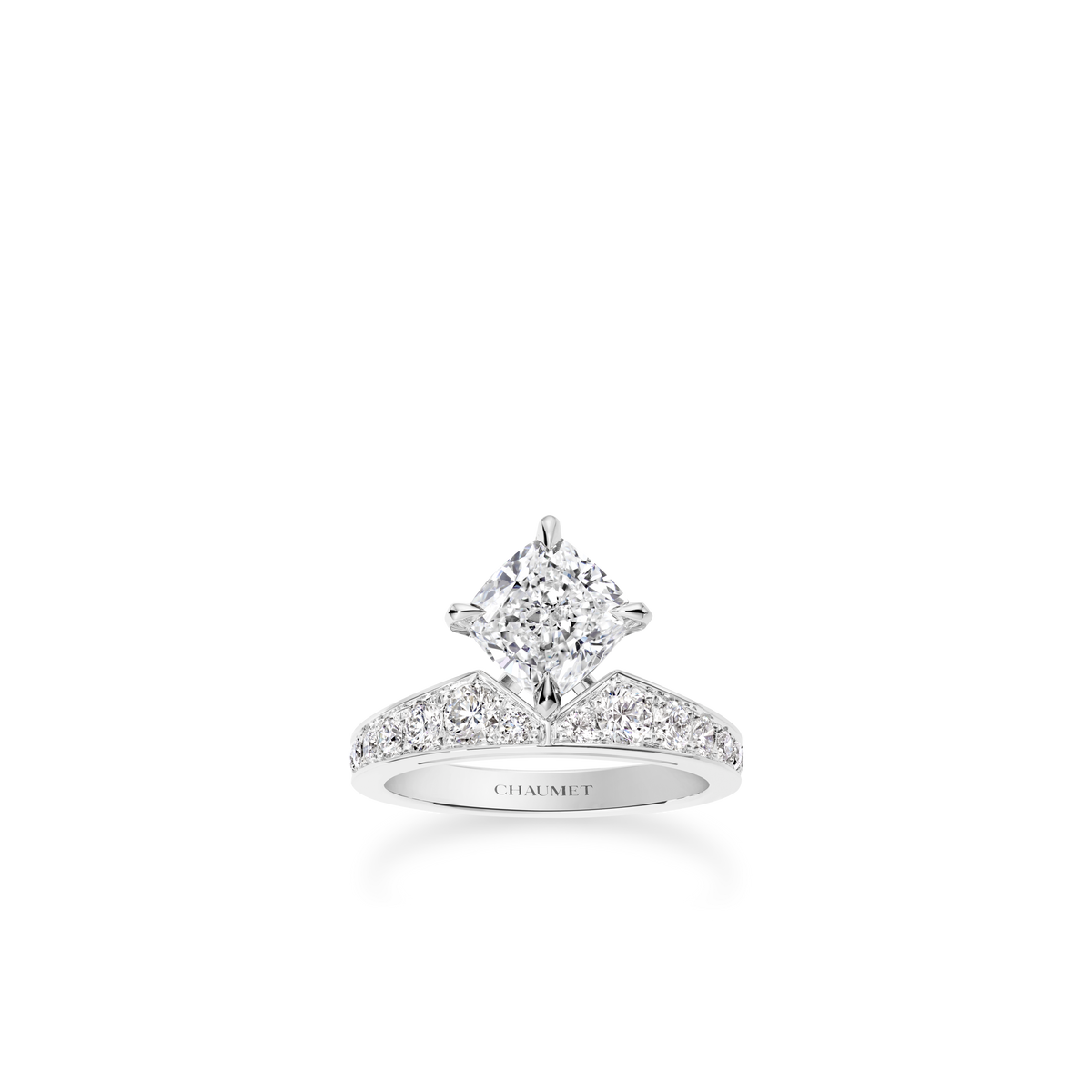 CHAUMET - JOSÉPHINE - BAGUE - Solitaire en platine, diamant 2 carats, diamants - 085400