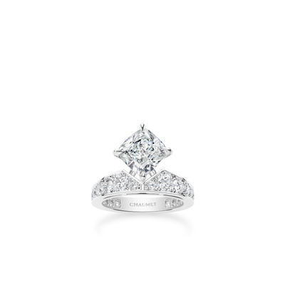 CHAUMET - JOSÉPHINE - BAGUE - Solitaire en platine, diamant 3 carats, diamants - 085401