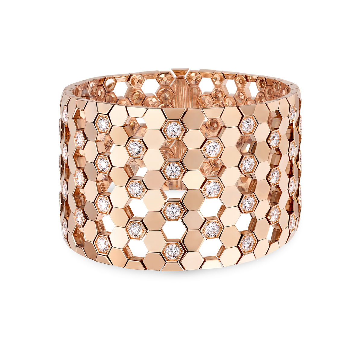 CHAUMET - Bee de Chaumet蜂格 - 手链 - 玫瑰金袖扣，钻石 - 085403